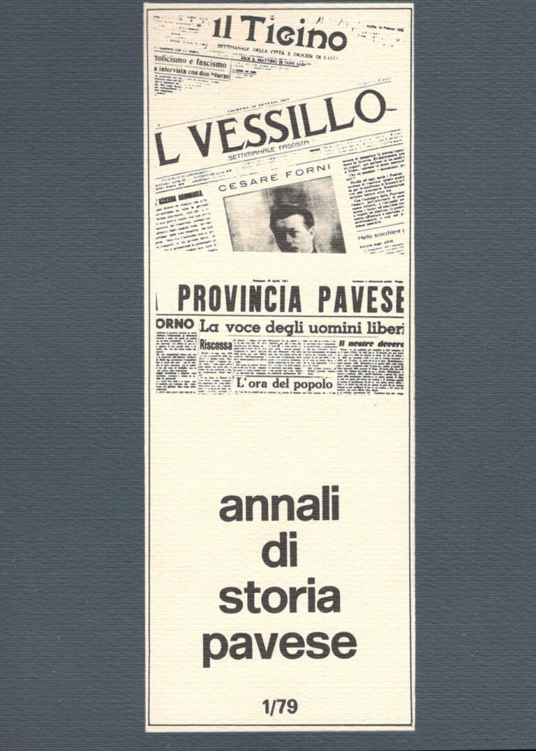 Copertina di Annali di storia pavese, 1/79