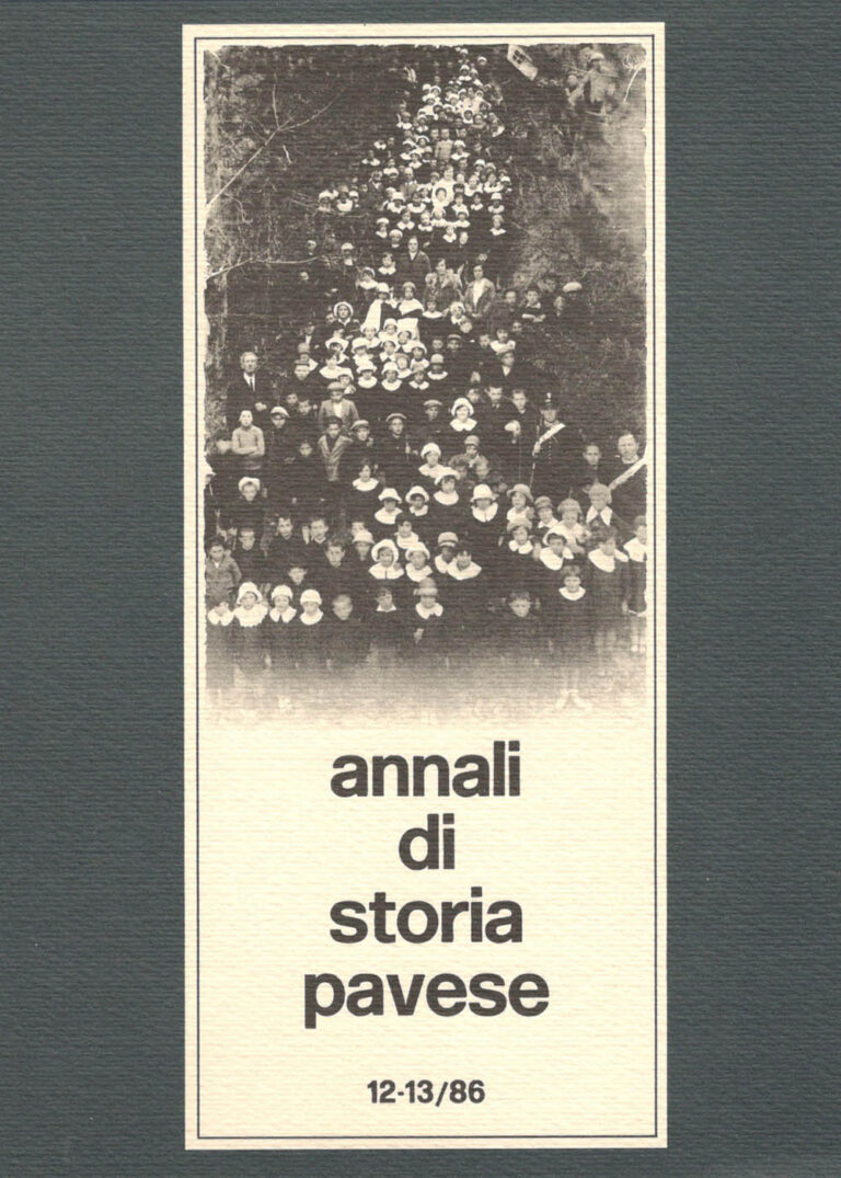 Copertina di Annali di storia pavese, 12-13/86
