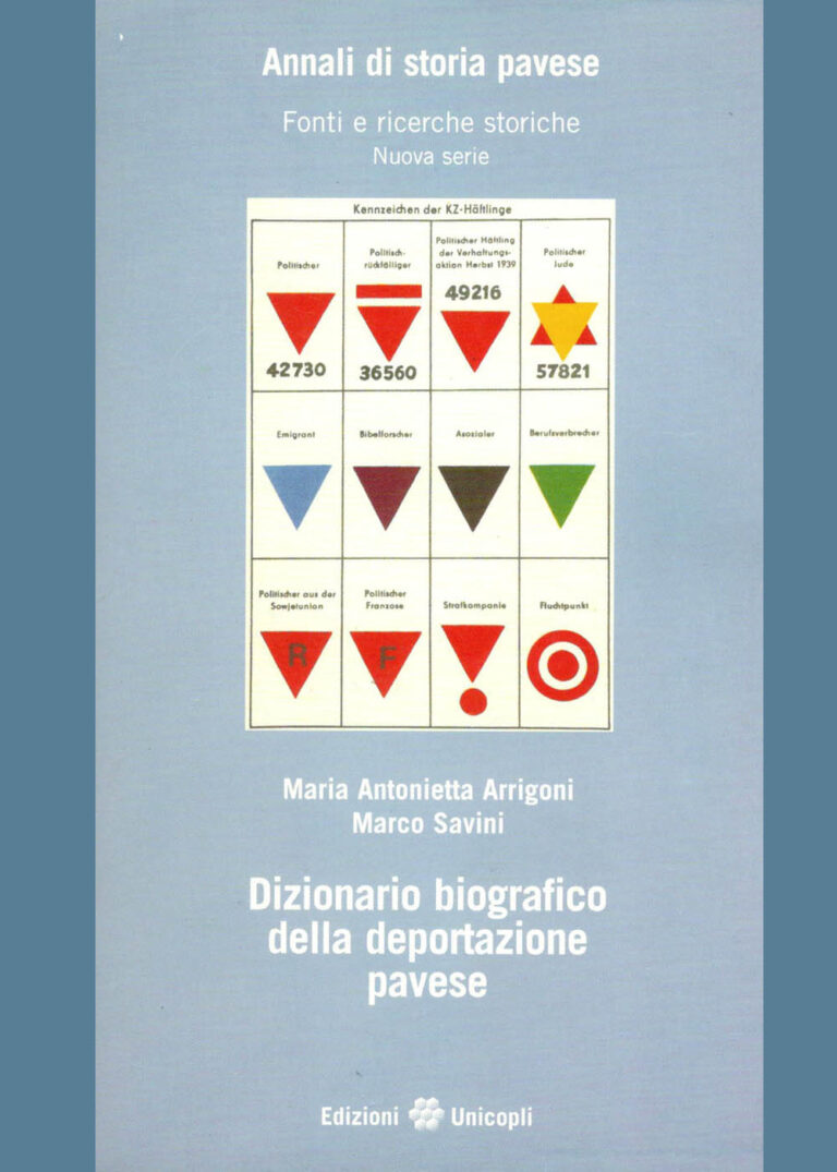 Copertina di Dizionario biografico della deportazione pavese